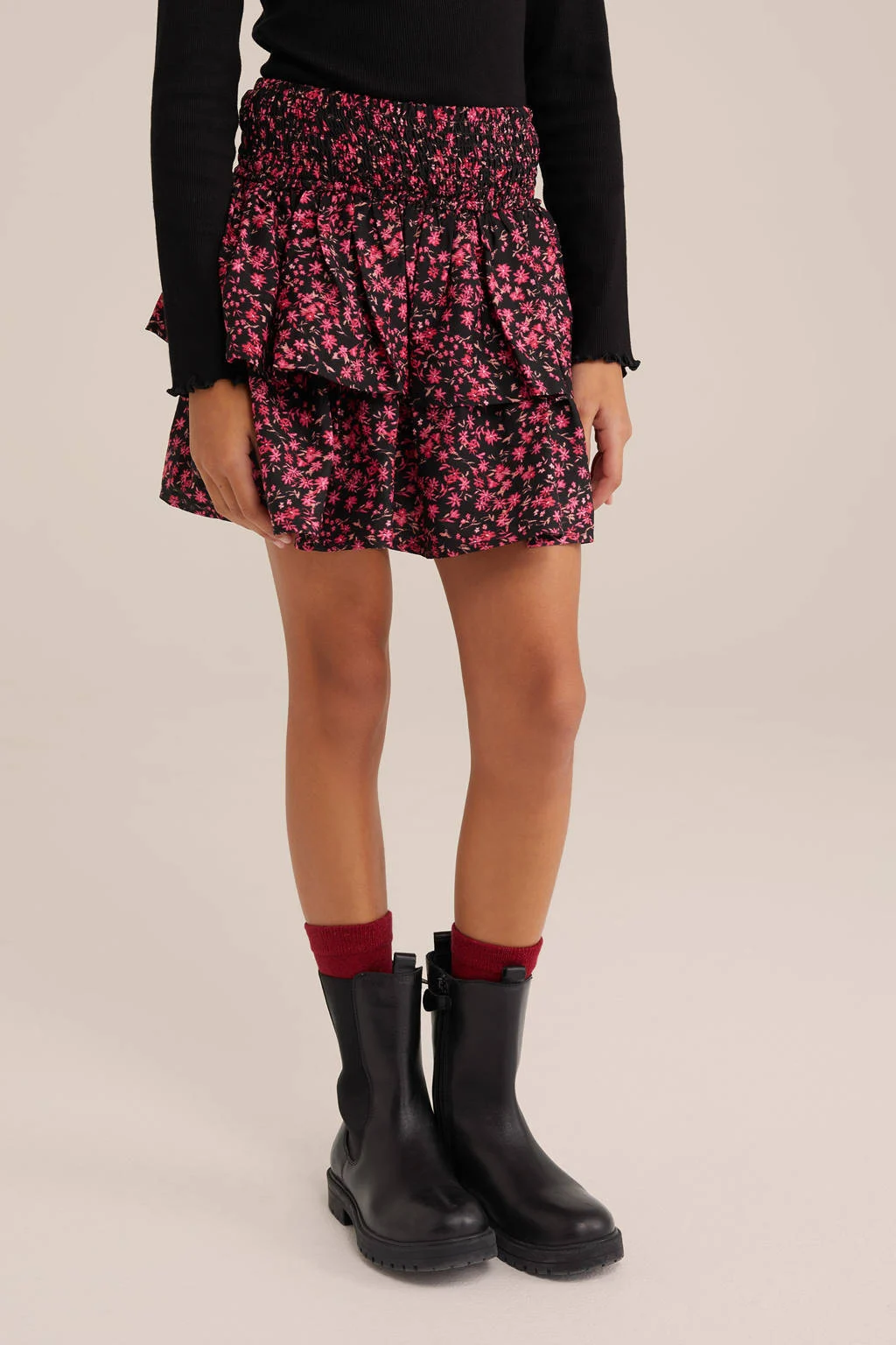 WE Fashion strokenrok zwart