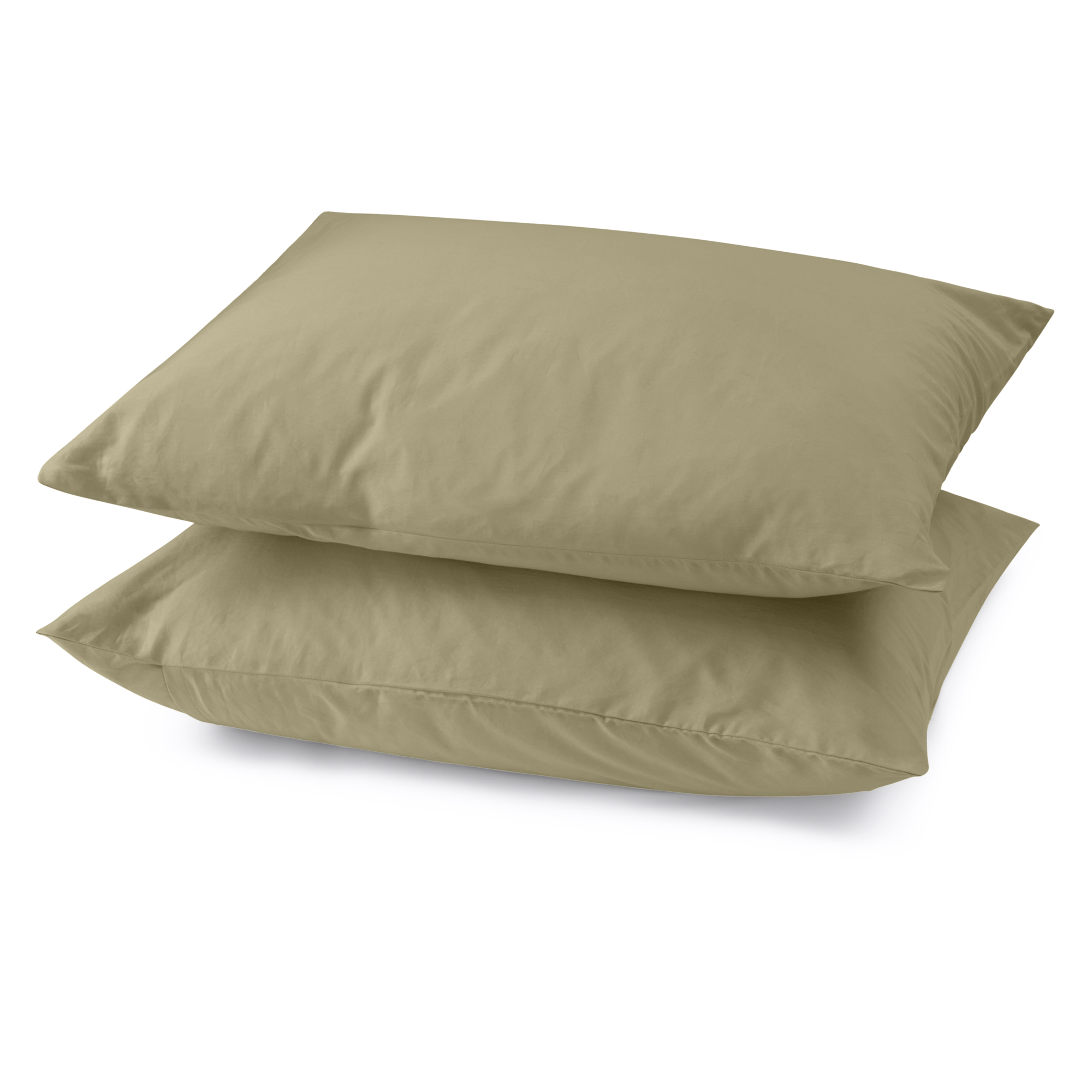 Kussensloop Cotton Satin moss green 60x70 cm - set van 2