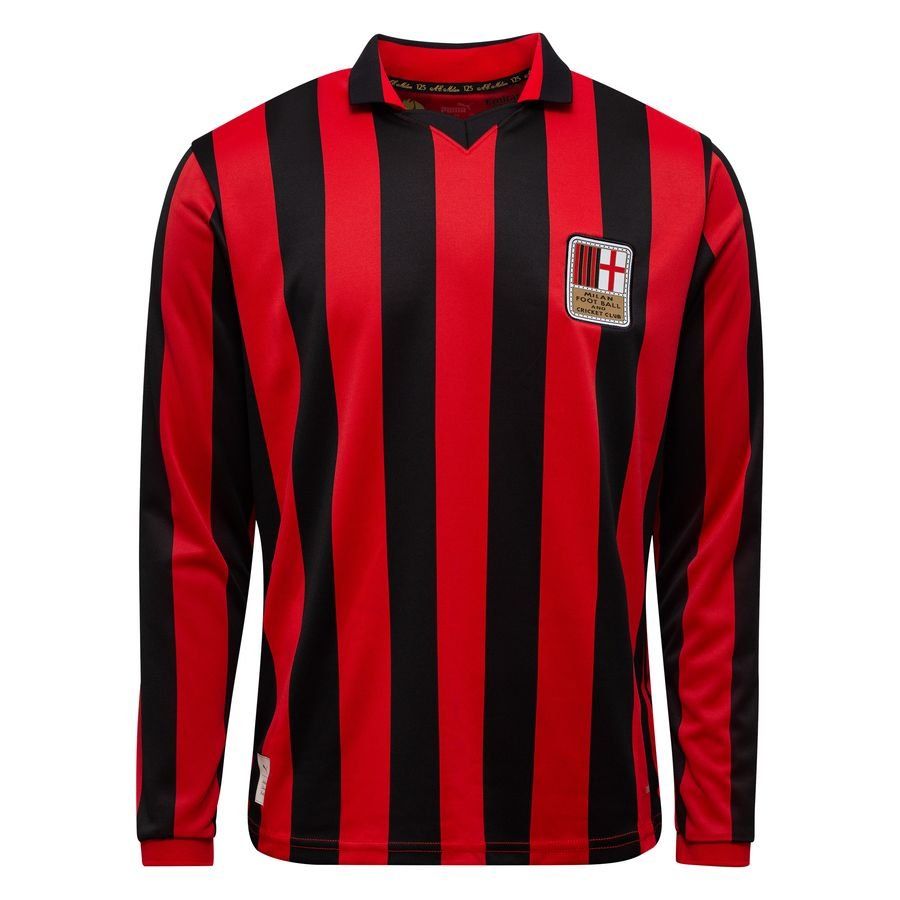 Milan AC Maillot Domicile 125 Ans Anniversaire Authentic Manches Longues ÉDITION LIMITÉE