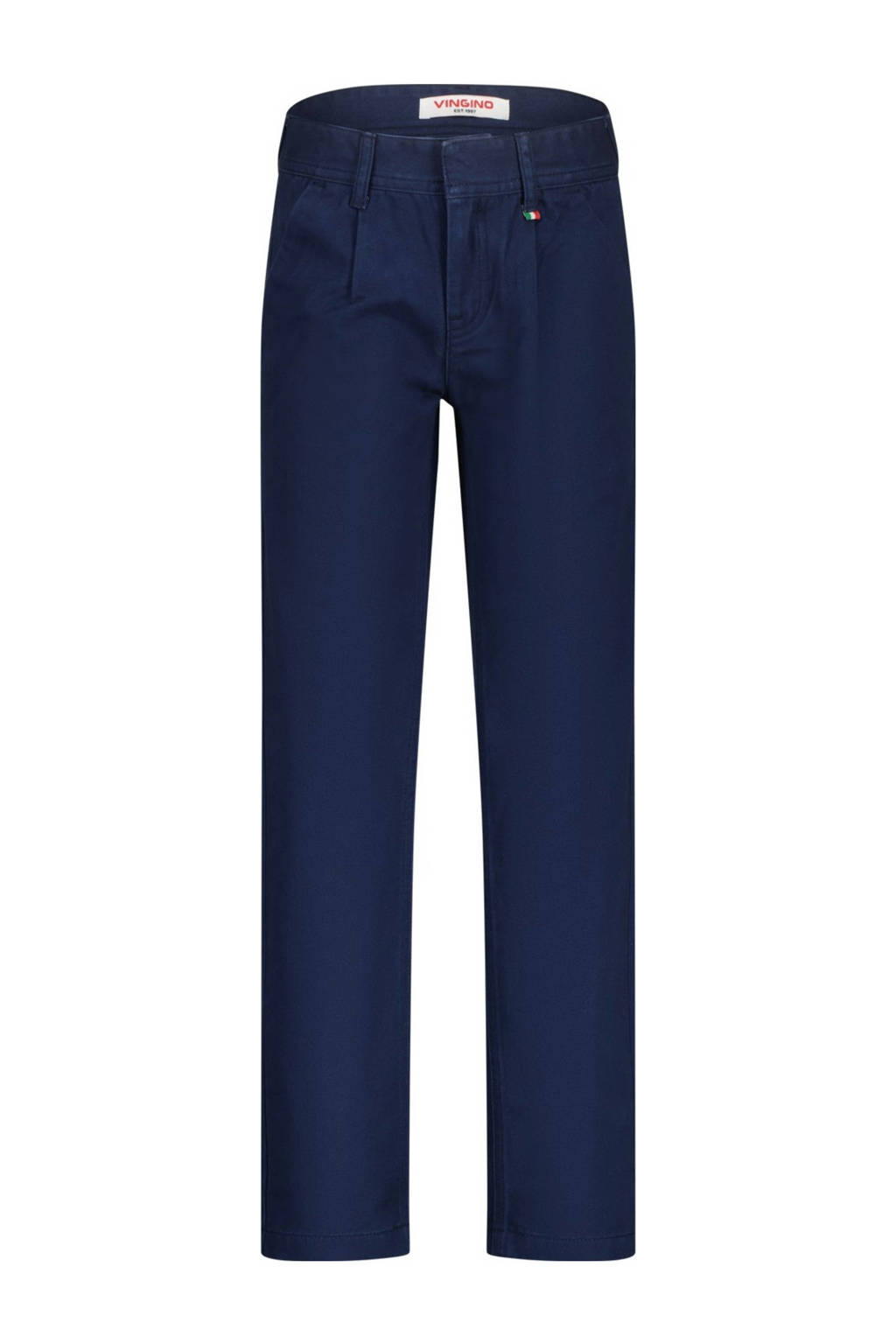 Vingino straight fit broek Safano donkerblauw