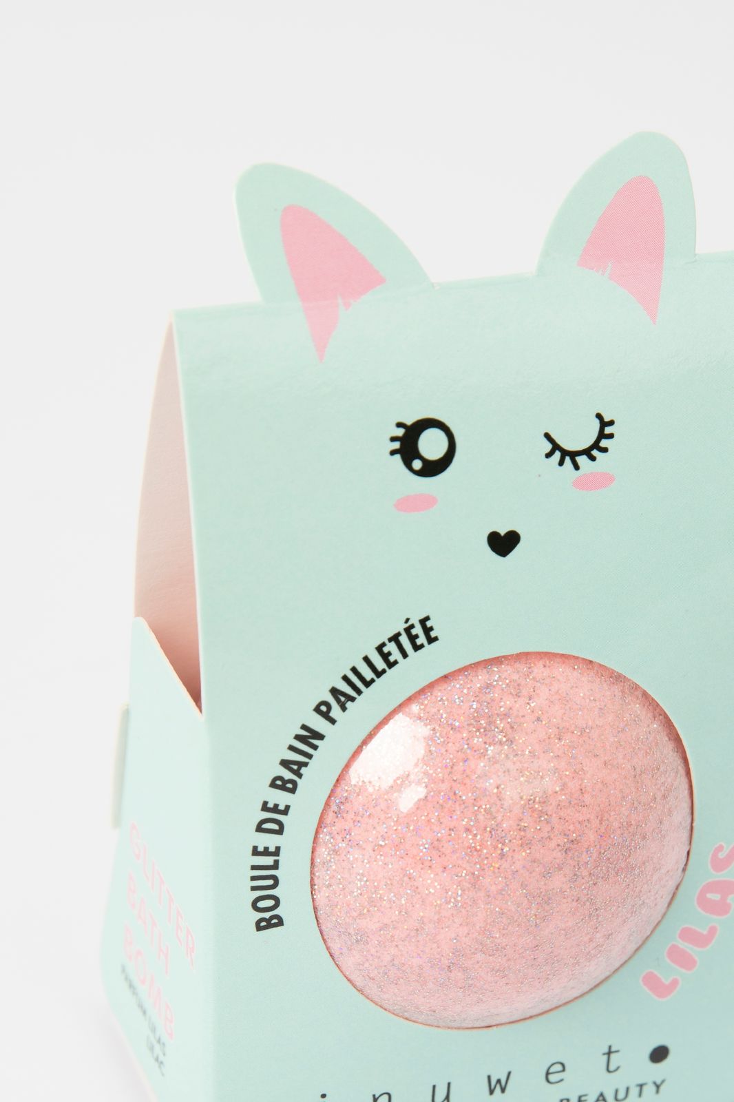 Inuwet glitter fizzer bruisbal lila