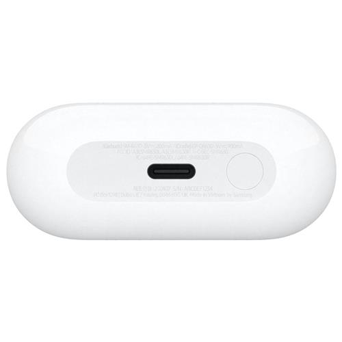 Galaxy Buds3 Pro ANC Wireless Bluetooth Kopfhörer Headset mit Galaxy AI   Qi Lade Case (SM-R630NZWAEUC) - Weiss