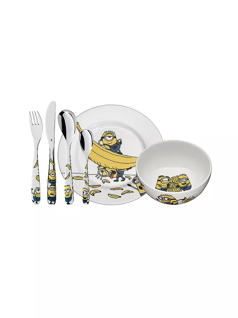 WMF Kindergeschirr-Set  6-teilig Minions bunt