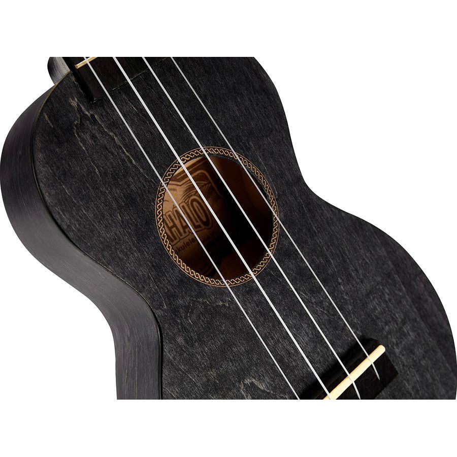 Mahalo MS1TBK Slimline Series sopraan ukelele transparent black