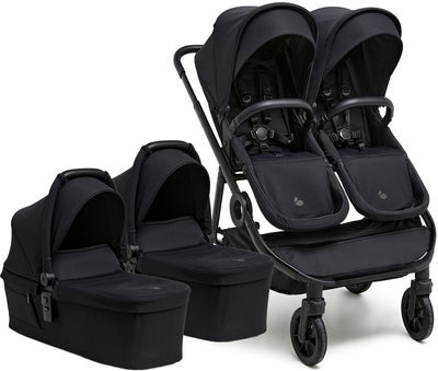Beemoo Pro Twin 2 Tvillingvogn, Coffee Black
