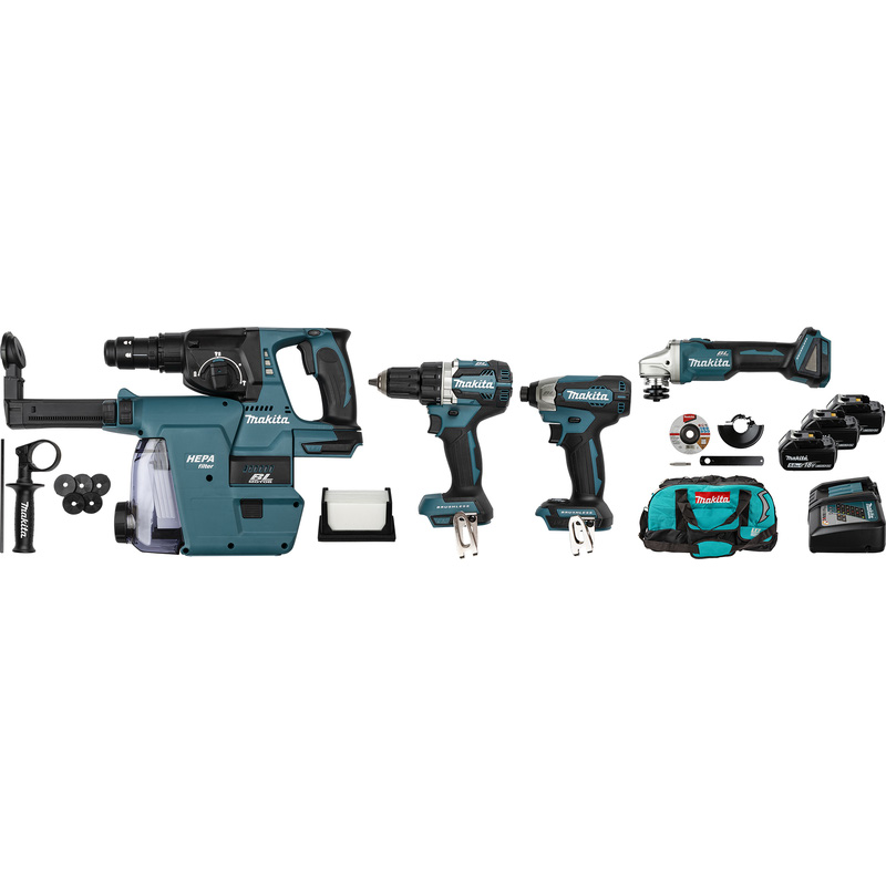 Makita DLX4103W combopack 18V 3x 5,0Ah Li-ion