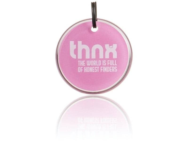 thnxtags Smart Travel Pack Pink Smart Tag-Set mit kostenloser und benutzerfreundlicher App