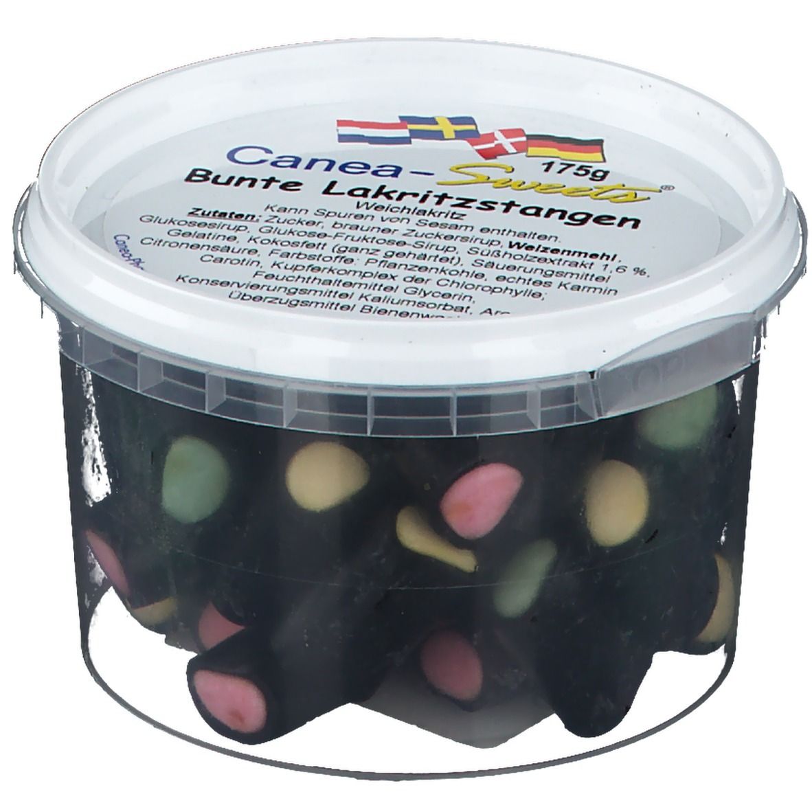 Canea-Sweets Bunte Lakritzstangen
