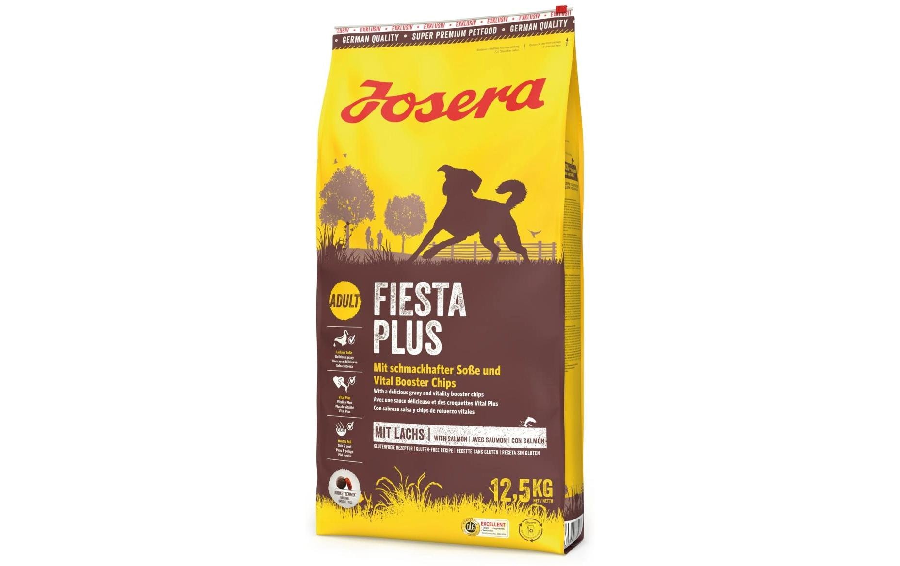 Trockenfutter Fiesta Plus, 900 gAlleinfuttermittel für ausgewachsene Hunde