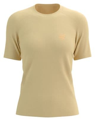 Maillot manches courtes Compressport Performance Jaune Femme