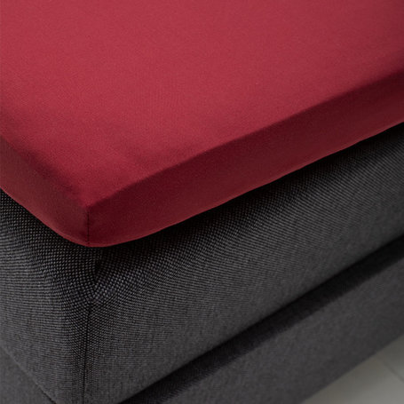 Hoeslaken Katoen - Topper - Rood