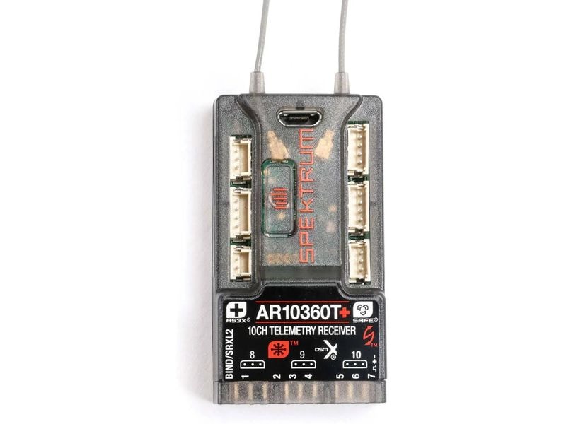 Spektrum Empfänger AR10360T  10 Kanal DSMX 10-Kanal AS3X  & SAFE Telemetrie Empfänger
