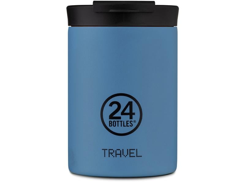24Bottles Thermobecher Travel Tumbler 350 ml,  Powder Blue Thermotasse mit doppelwandiger Edelstahlisolation