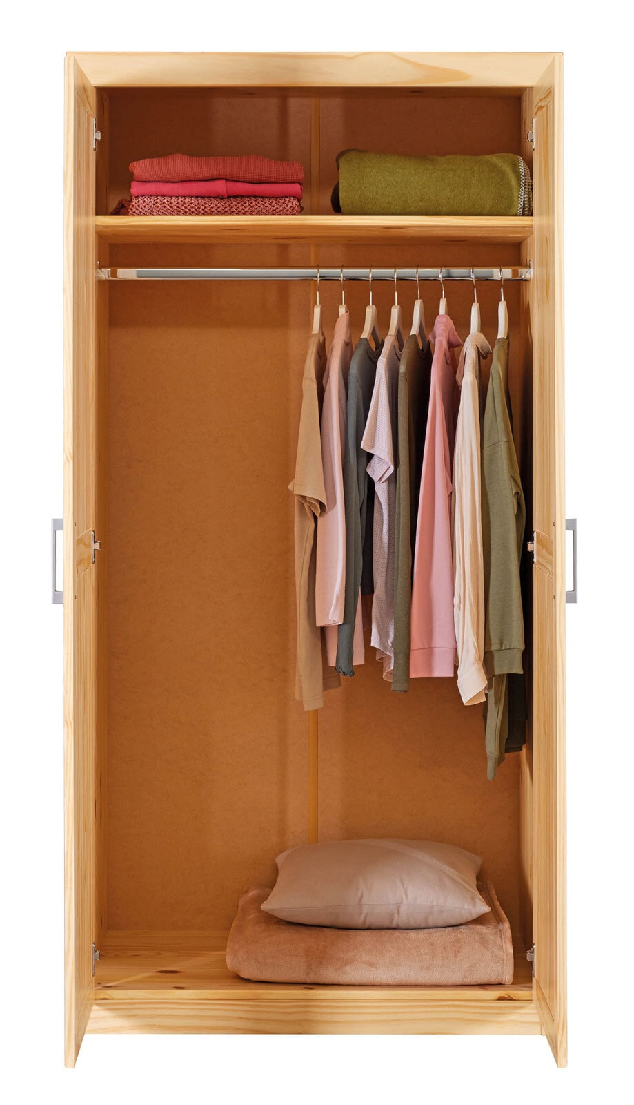 Drehtürenschrank Vincent 95 x 190 cm braun