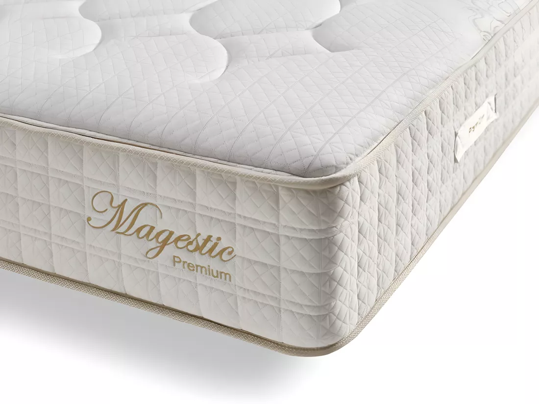Matelas 140x190 ressorts magestic® | ressorts ensachés avec mousse á mémoire | épaisseur 30 cm - avec 9 couches différentes