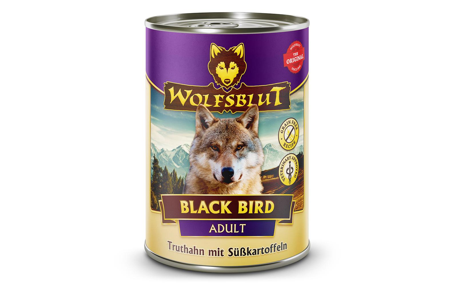 Nassfutter Dog Black Bird, 395 gAlleinfuttermittel für ausgewachsene Hunde