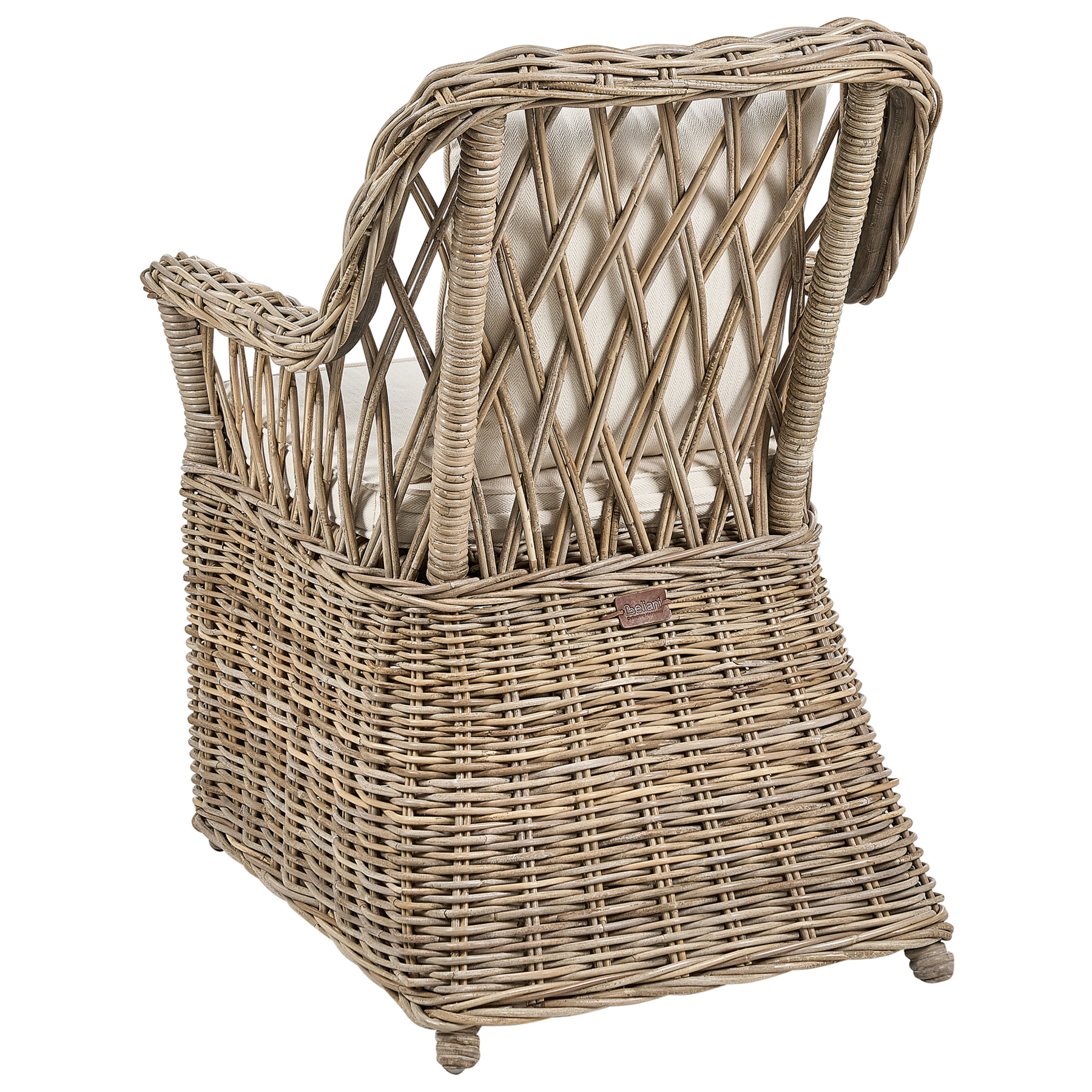 Beliani - MAROS II - Tuinstoel - Lichtbeige - Rotan
