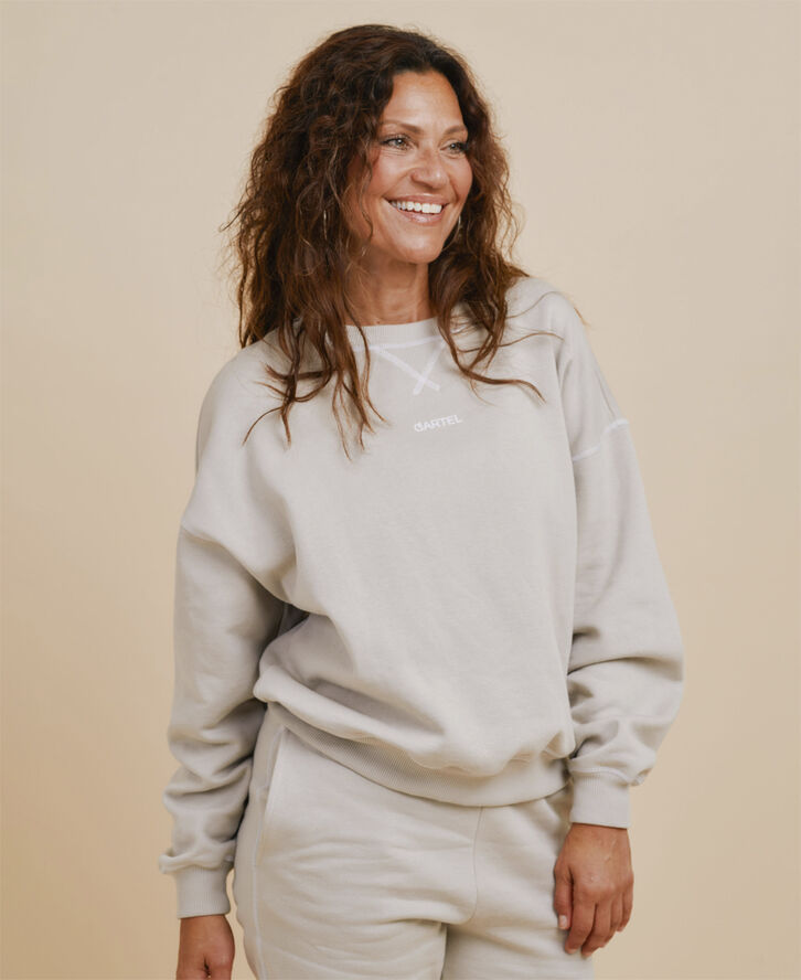 Cartel Copenhagen Avalanche Logo Sweatshirt - Sand Sand