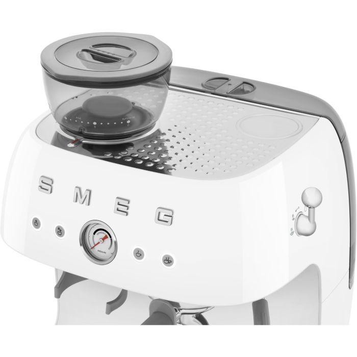 SMEG Espressomaschine mit Mahlwerk 50's Style EGF03WHEU Weiß