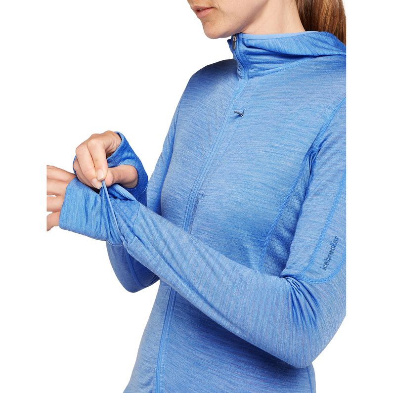 Icebreaker Damen 200 Realfleece Descender Hoodie Jacke
