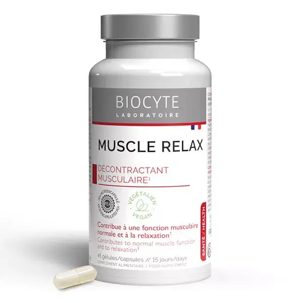 Biocyte Muscle Relax - Função e Relaxamento Muscular - 45 cápsulas