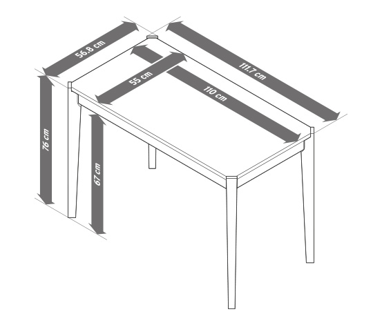 Schreibtisch aus Eschenholz