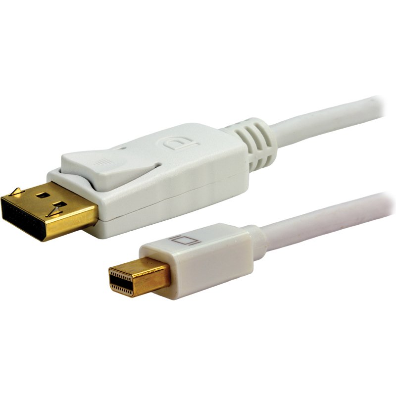 MCL Câble Mini DisplayPort mâle / DisplayPort mâle 4K2K - 2m Blanc