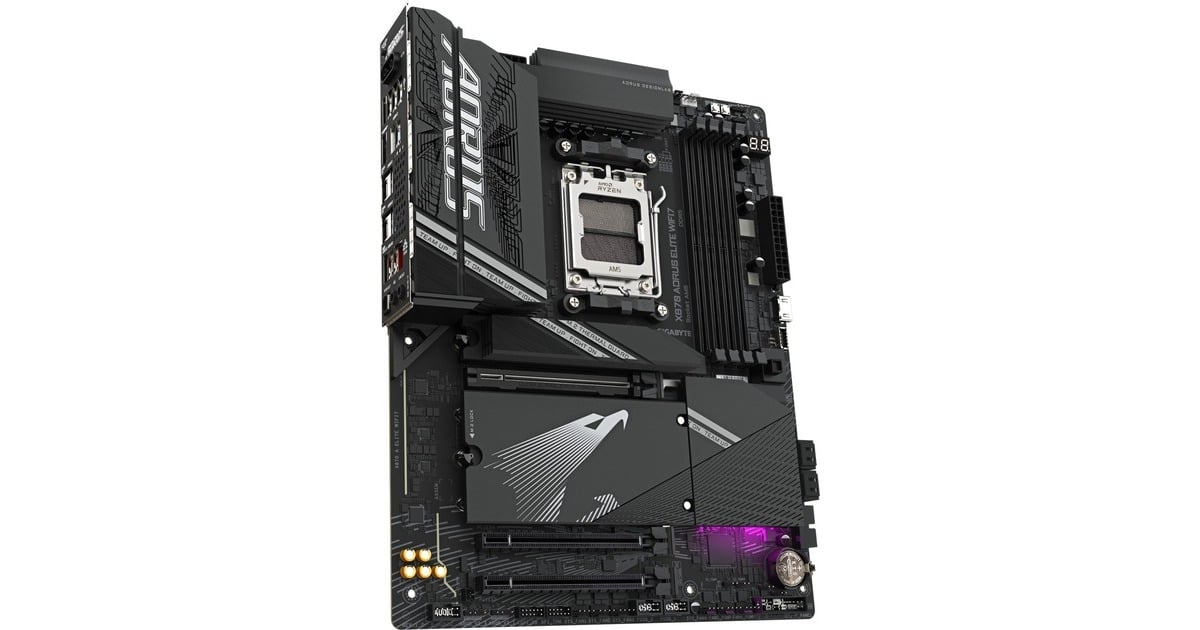 GIGABYTEX870 AORUS ELITE WIFI7 socket AM5 moederbord  (Zwart, RAID, 2.5 GB-LAN, WLAN, BT, Sound, ATX)