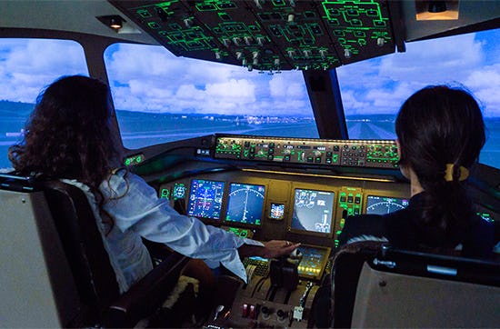 Flugsimulator Boeing 777 in Zürich als Geschenkidee