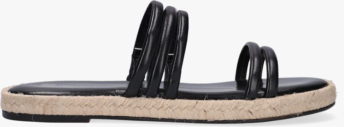 FRED DE LA BRETONIERE zwarte fred de la bretoniere slippers 154010004