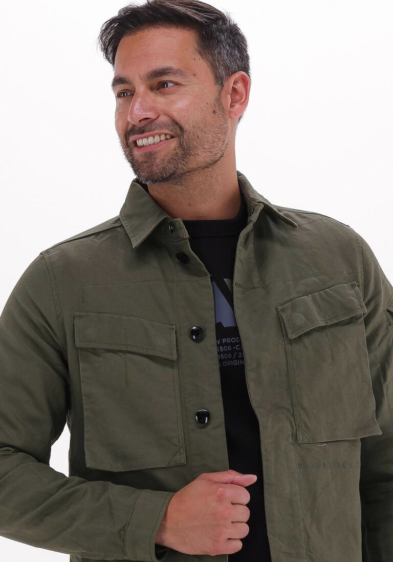 G-STAR RAW groene g-star raw overshirt mysterious overshirt