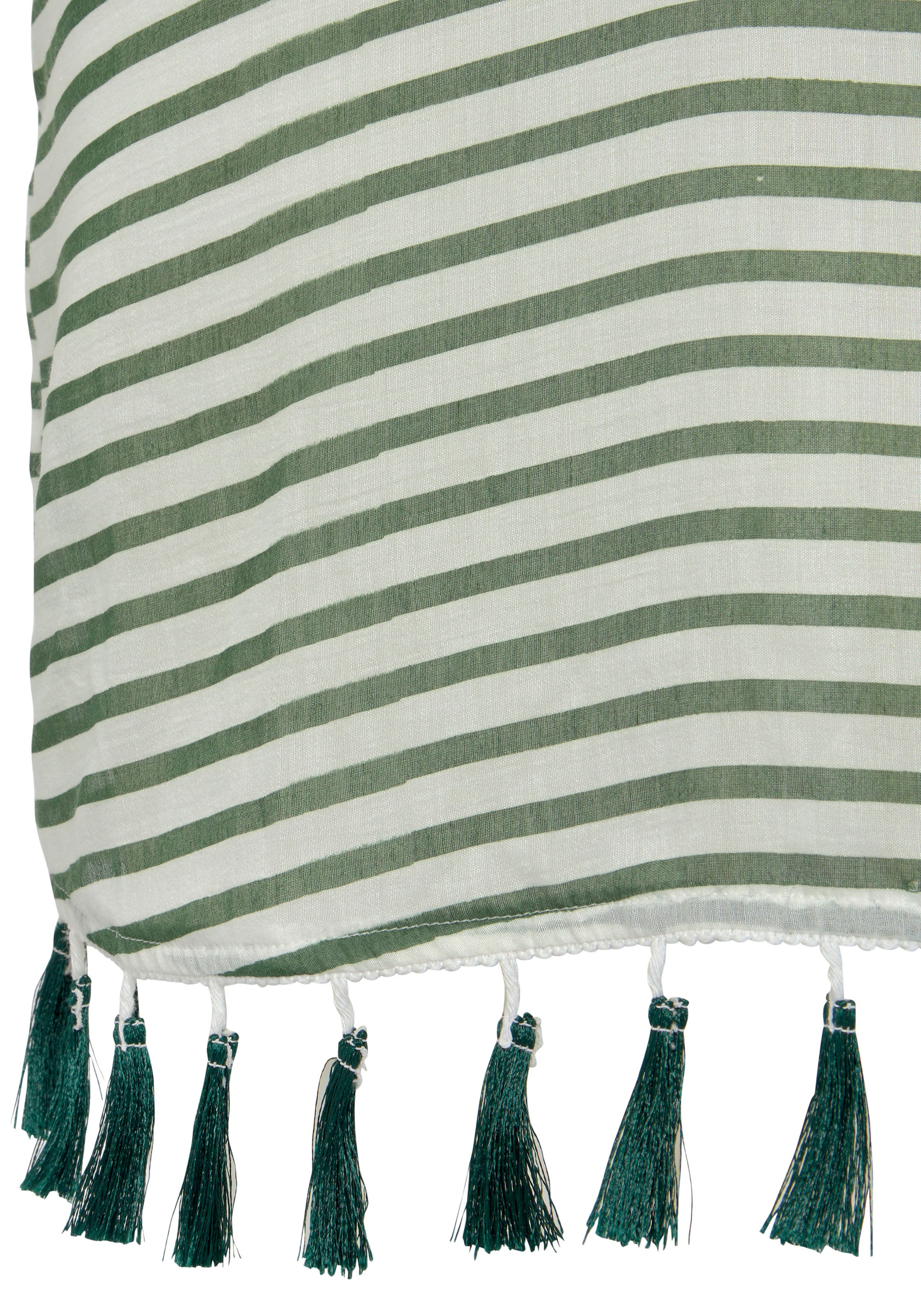 Venice Beach Chiffontunika , mit Streifenprint, Quasten mit Fransen, Cover-Up