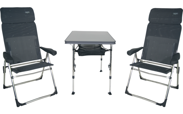 Crespo AL/213-CT Komplettset 5tlg Tisch + 2 Stühle