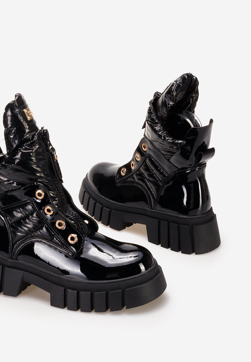 Bottines à plateau noires Granava