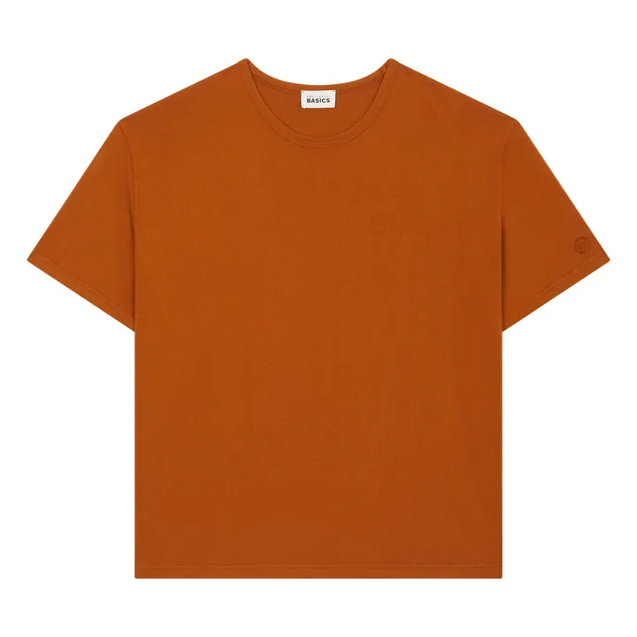 SMALLABLE BASICS T-Shirt Oversize Homme Coton Bio | Noisette