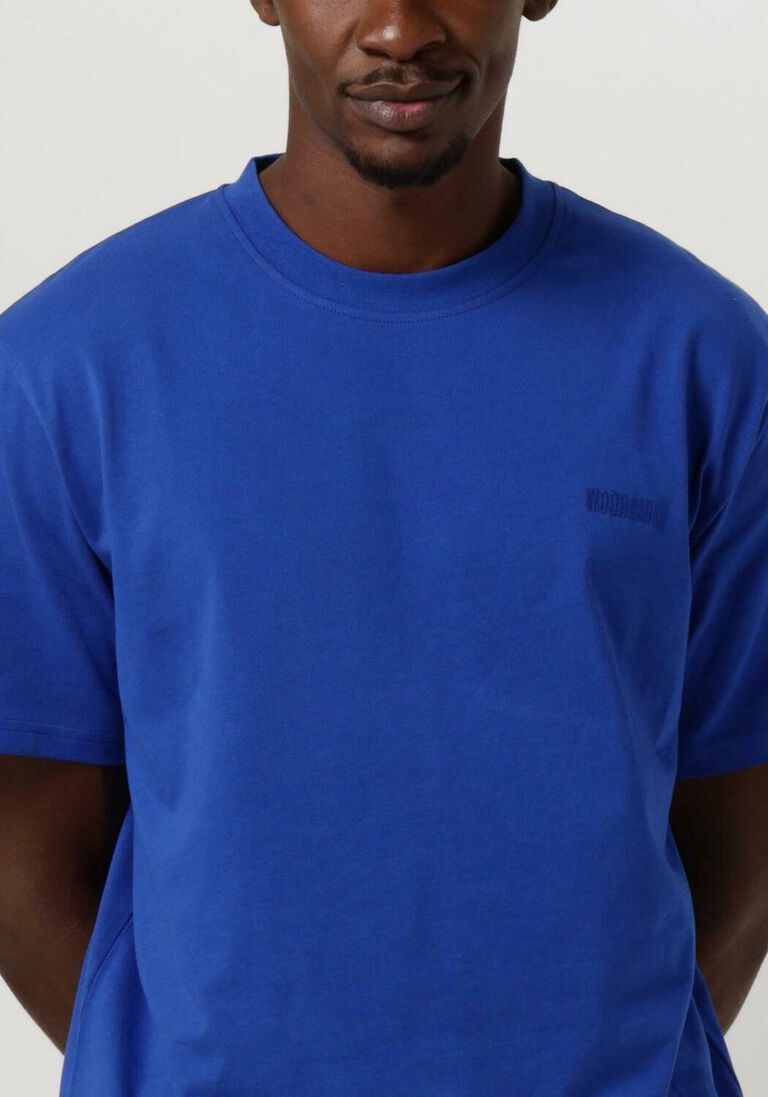 WOODBIRD kobalt woodbird t-shirt wbbaine base tee