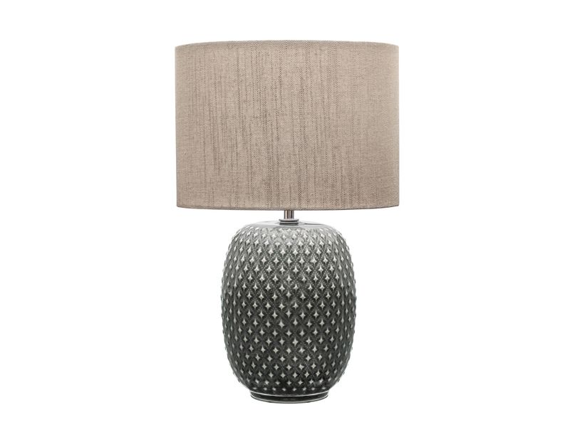 Pauleen Tischleuchte Pretty Classy 1x E27 Dunklelgrau/Beige Tischleuchte, Dunklelgrau/Beige