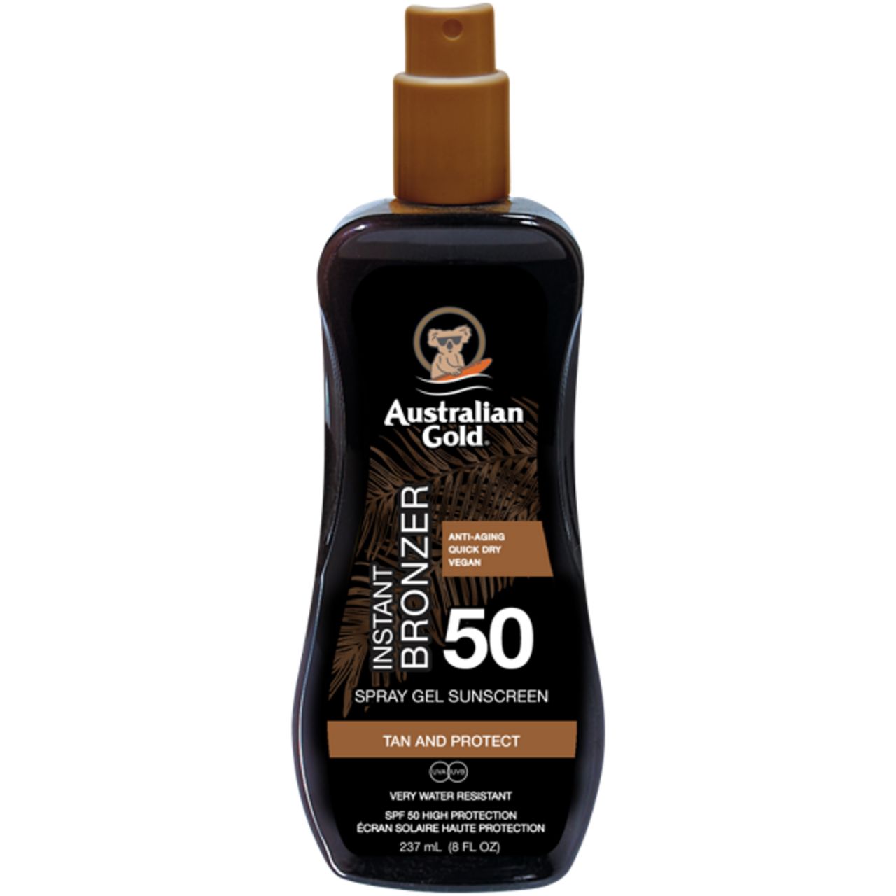 Australian Gold Sonnenschutz Spray Gel & Bronzer