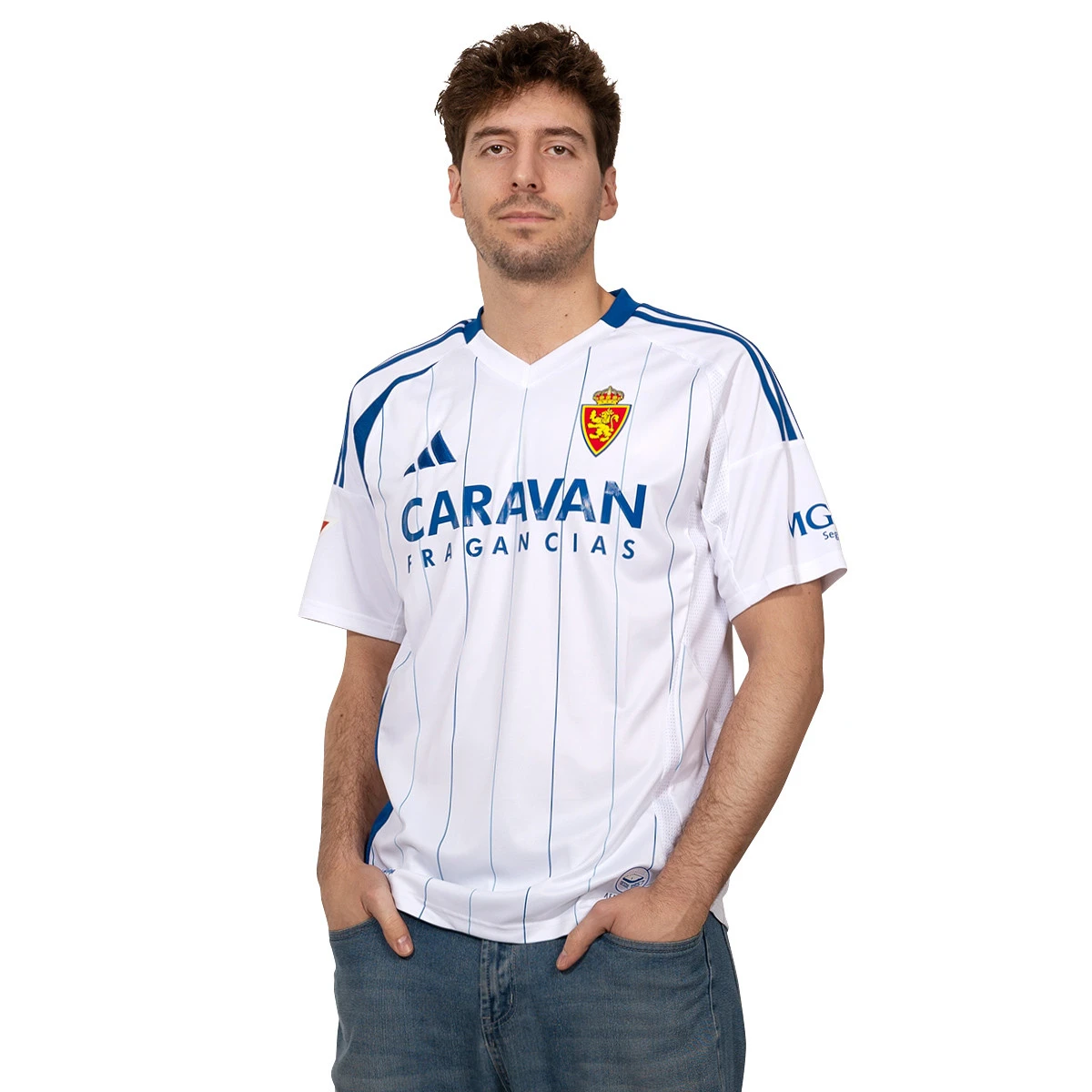 T-Shirt adidas Real Zaragoza Primeiro Equipamento 2024-2025