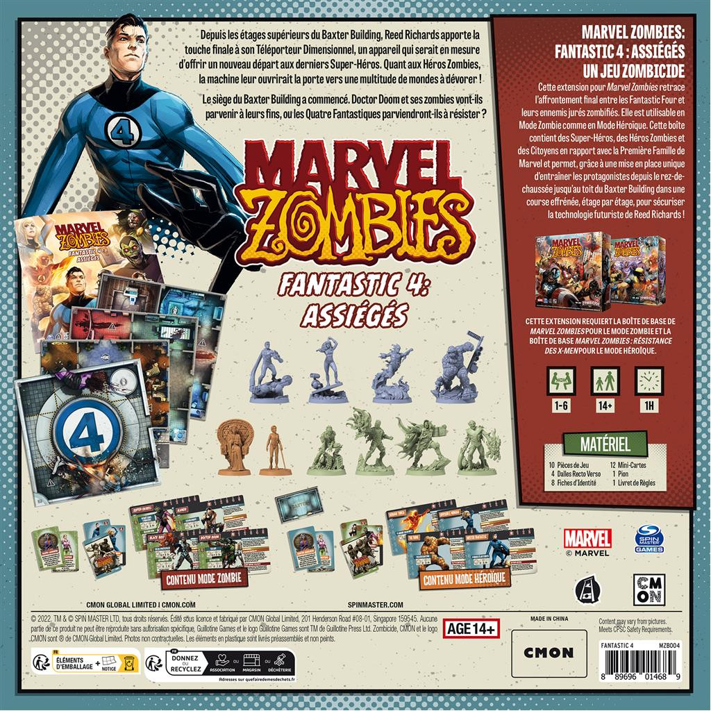 Marvel Zombies - Un Jeu Zombicide : Fantastic 4 : Assiégés