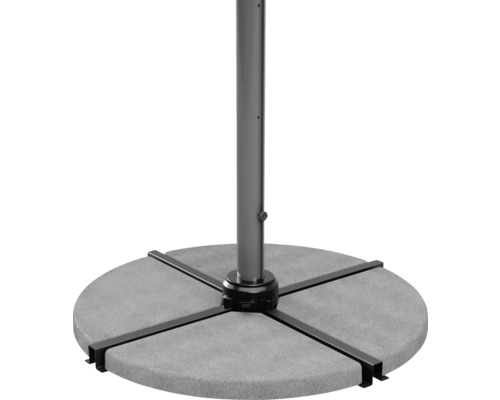 Garden Place betonnen parasolstandaardplaat, 16 kg, lichtgrijs