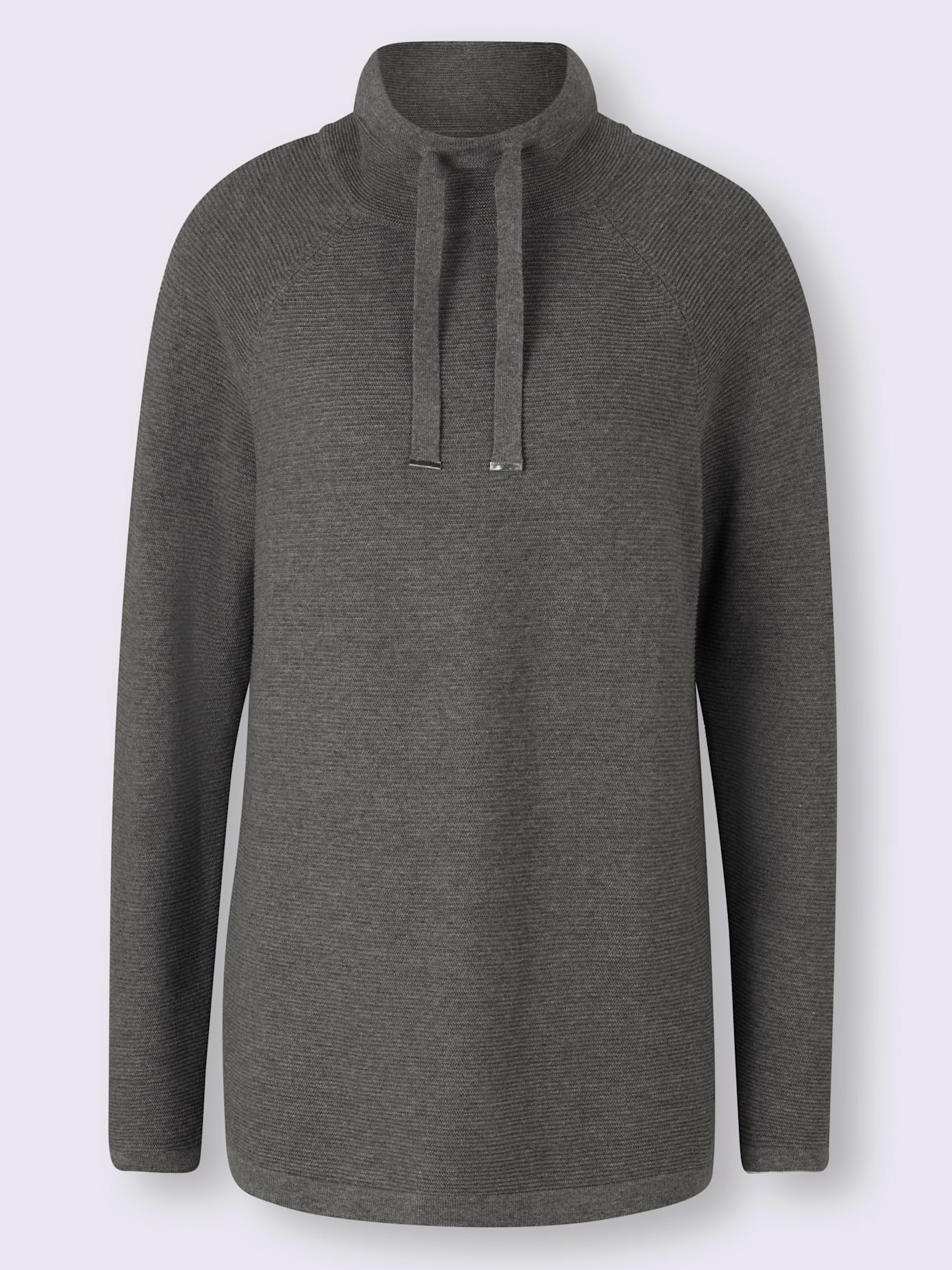 Pull large col montant avec coulisse