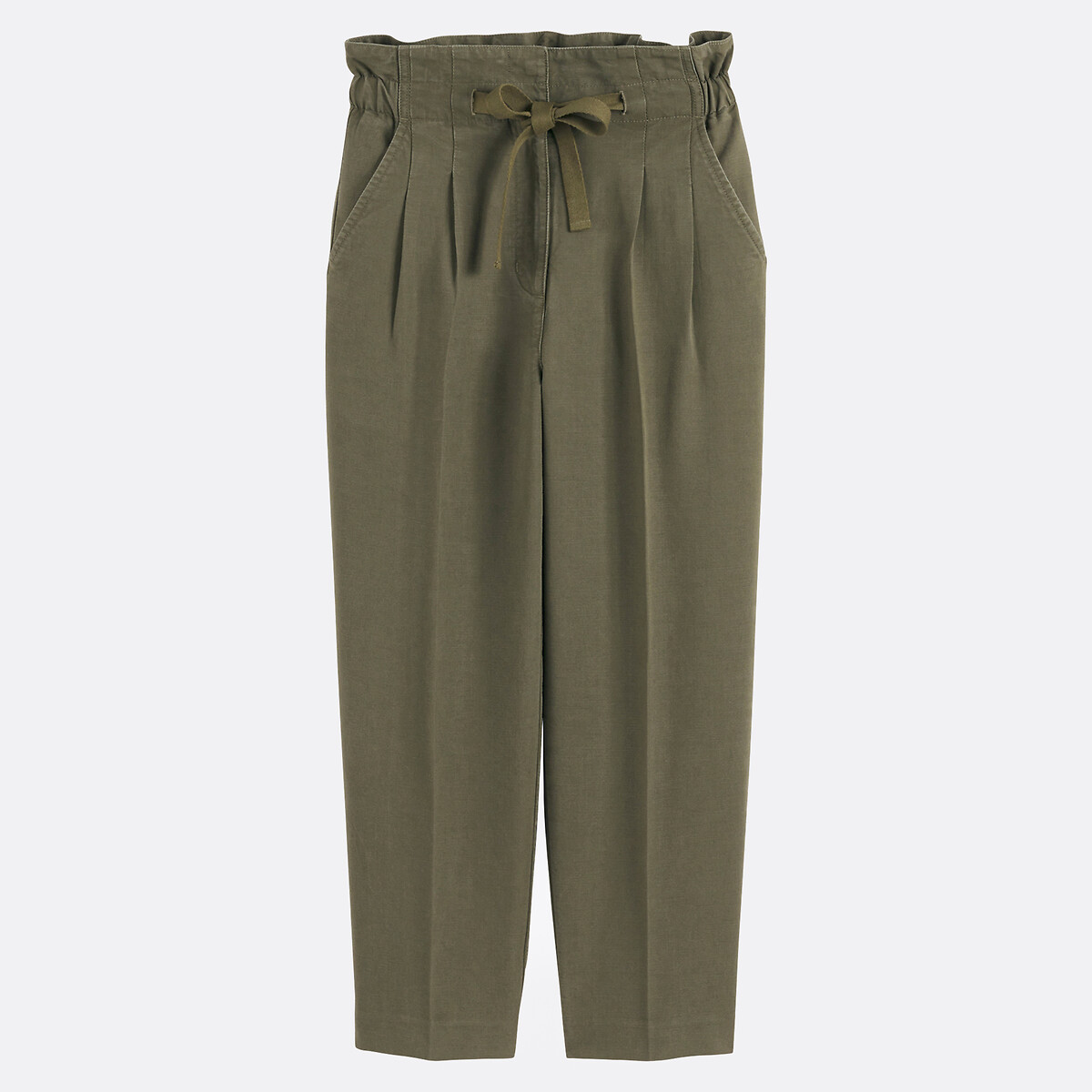 COLEÇÃO LA REDOUTE<br>Calças cenoura de cintura alta