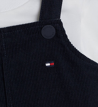 Tommy Hilfiger S?t - Smækbukser/Bluse - Desert Sky/Hvid