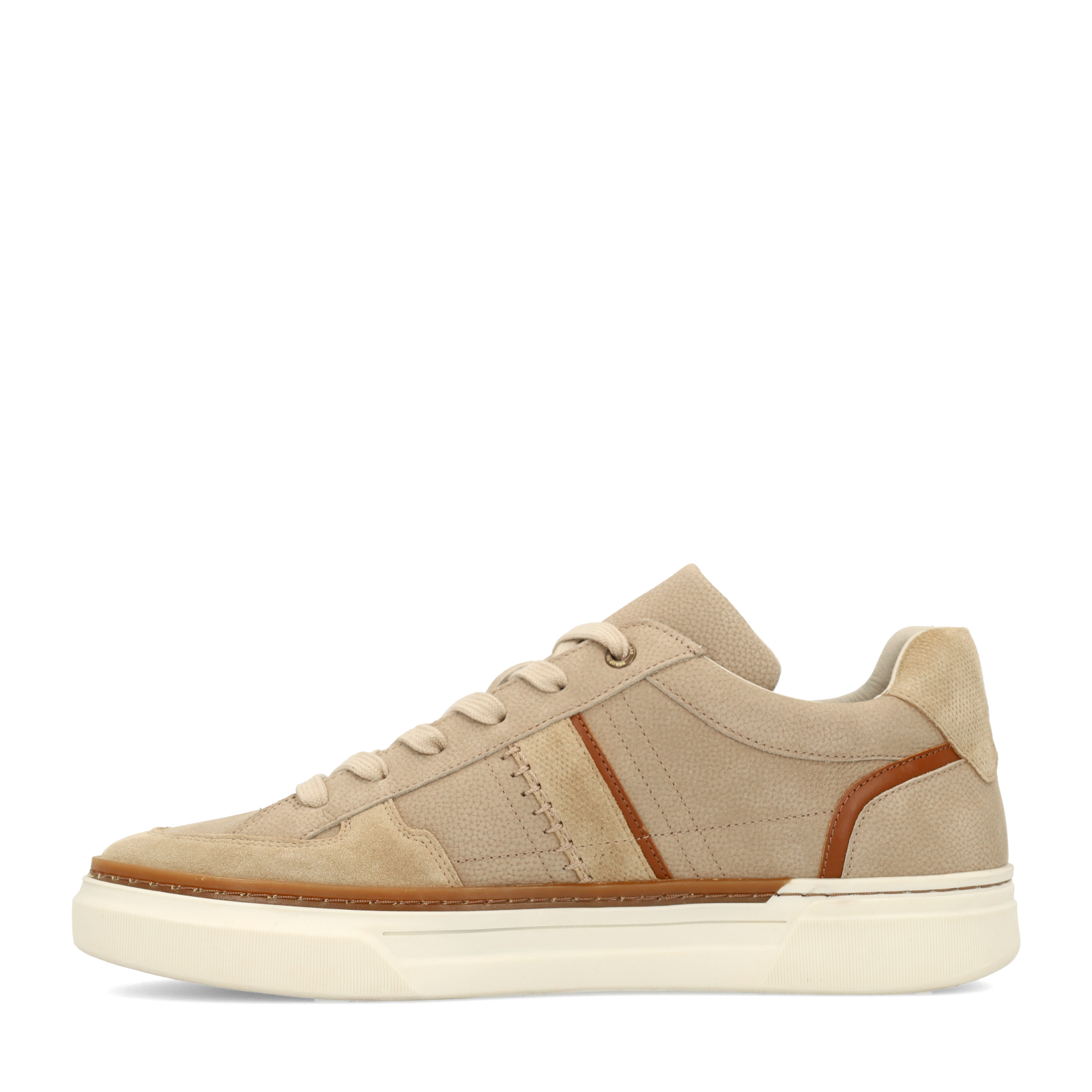 Beige nubuck sneakers