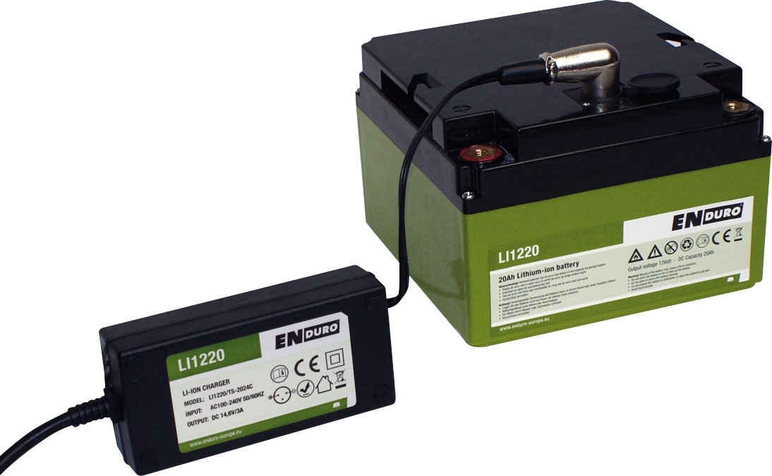 LiFePo4 Batterie, Verbraucherbatterie 20Ah mit 3A Ladegerät