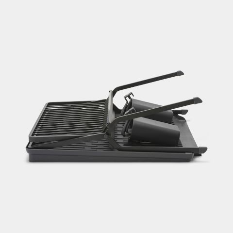 SinkSide Inklapbaar afdruiprek, groot - Black