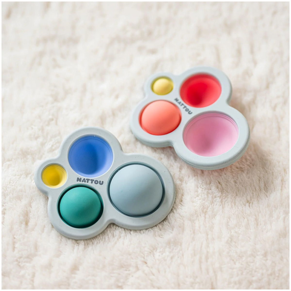 NattouNattou   Pop it Spielzeug Silikon violett
