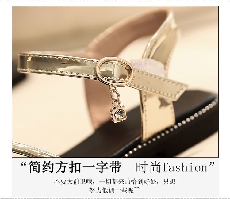 Freesia - Glitter Metallic Lakleer Sandalen