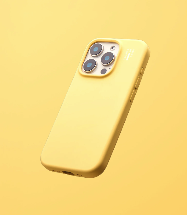 iPhone 16e / 15 / 14 / 13 MagSafe Silikon Hülle Case Recycled (IDSICMS-I2361S-516) - Soft Lemon